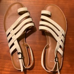 Franco Sarto, multi-strap sandals, soft leather size 6.